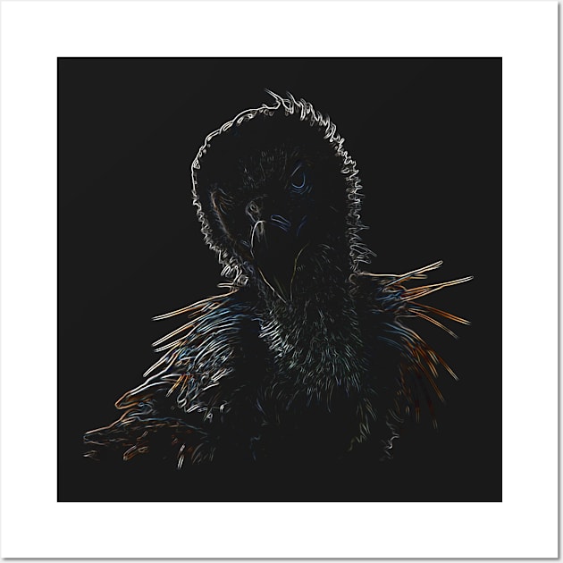 vulture, colored vulture Wall Art by hottehue